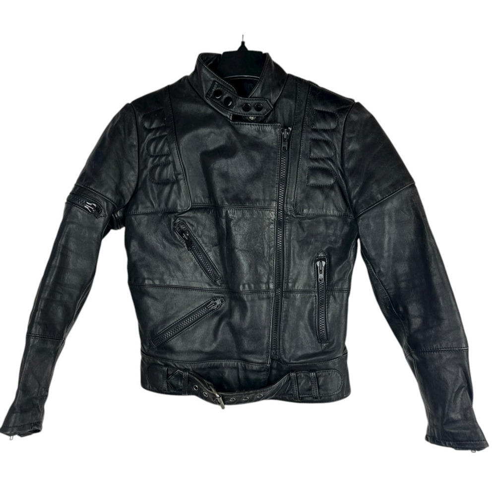 Vintage Hein Gericke x Harley Davidson Leather Motorcycle Jacket Double Zipper - Picture 3 of 16